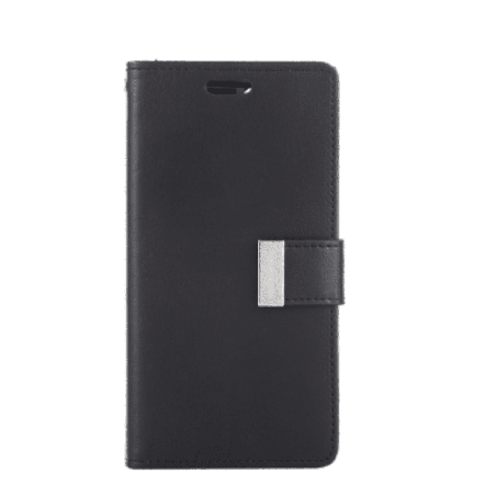 iPhone 12 Pro Max Compatible Case Cover With Premium Rich Diary - Black