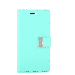 iPhone 12 Pro Max Compatible Case Cover With Premium Rich Diary - Mint
