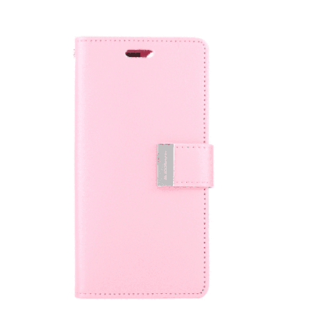 iPhone 12 Pro Max Compatible Case Cover With Premium Rich Diary - Pink