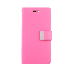iPhone 13 Mini Compatible Case Cover With Rich Diary - Hot Pink
