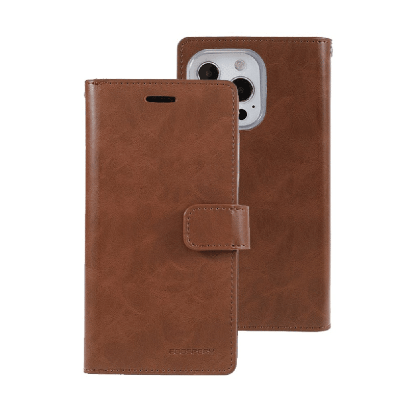 iPhone 13 Mini Compatible Case Cover With Premium Mansoor Diary - Brown