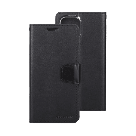 iPhone 13 Mini Compatible Case Cover With Premium Sonata Diary - Black