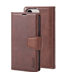 iPhone 12 Pro Max Compatible Case with 2 in 1 Detachable Magnetic Flip Leather Wallet - Brown