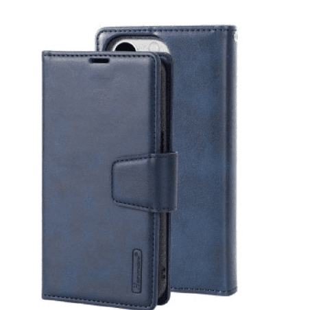 iPhone 12 Pro Max Compatible Case with 2 in 1 Detachable Magnetic Flip Leather Wallet - Navy
