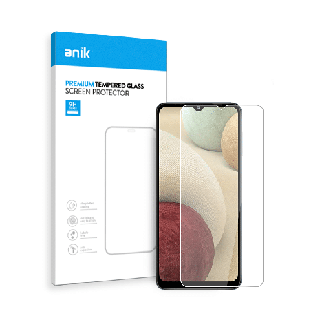 ANIK Premium Standard Tempered Glass Screen Protector for Samsung Galaxy A12 [2 Pack]