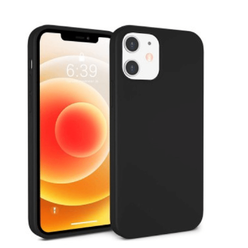 iPhone 12 Pro Max Compatible Case Cover With Premium Liquid Silicone - Black