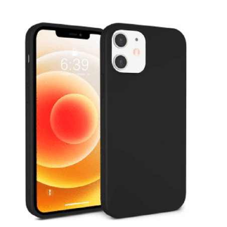 iPhone 12 Pro Max Compatible Case Cover With Premium Liquid Silicone - Black