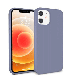 iPhone 12 Pro Max Compatible Case Cover With Premium Liquid Silicone - Lavender Grey