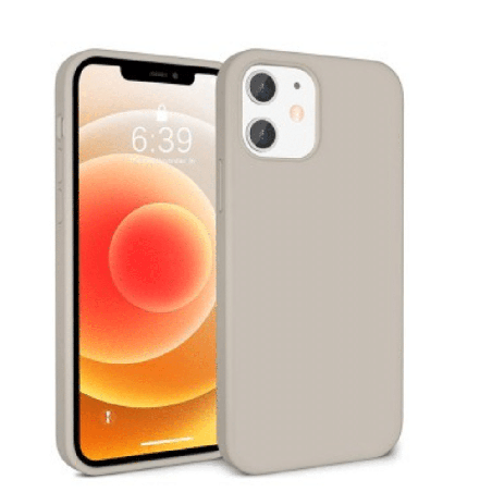 iPhone 12 Pro Max Compatible Case Cover With Premium Liquid Silicone - Stone