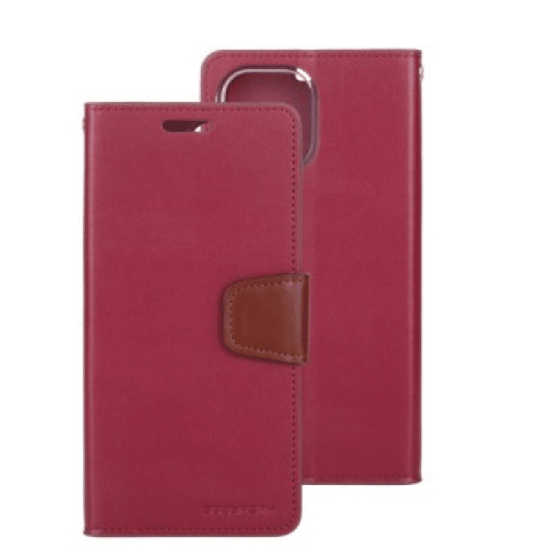 iPhone 12 Pro Max Compatible Case Cover With Premium Sonata Diary - wine