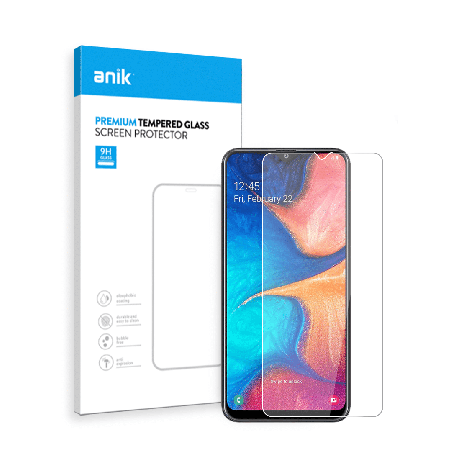 ANIK Premium Standard Tempered Glass Screen Protector for Samsung Galaxy A20 [2 Pack]