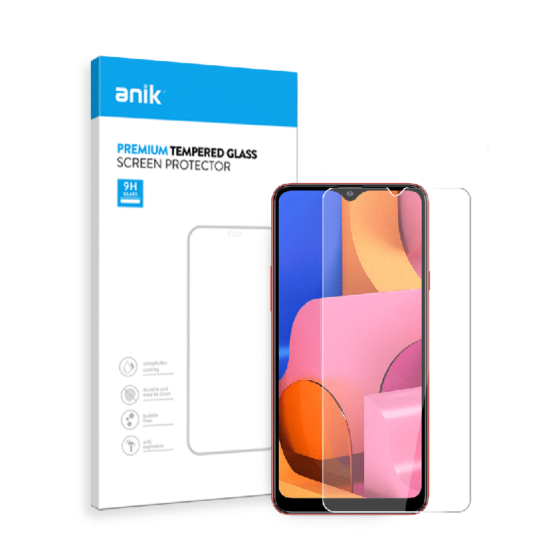 ANIK Premium Standard Tempered Glass Screen Protector for Samsung Galaxy A20s [2 Pack]