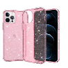 iPhone 12 Pro Max Compatible Case With Ultimake Glitter Shockproof - Pink