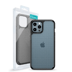 iPhone 12 Pro Max Compatible Case Cover With Carbon Fiber Hard Shield
