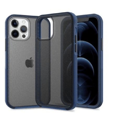 iPhone 12 Pro Max Compatible Case Cover With Heavy Duty Slim Tupoz - Black and Navy