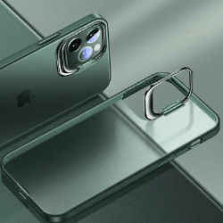 iPhone 12 Pro Max Compatible Case Cover With Invisible Bracket Protection - Green