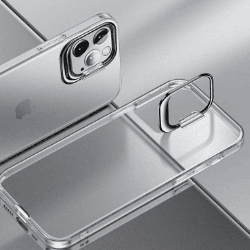 iPhone 12 Pro Max Compatible Case Cover With Invisible Bracket Protection - Transparent
