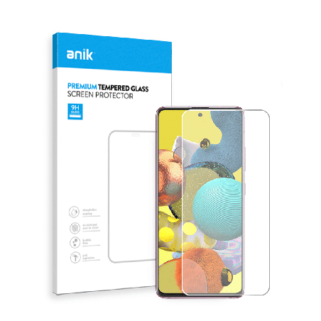 ANIK Premium Standard Tempered Glass Screen Protector for Samsung Galaxy A51 5G [2 Pack]