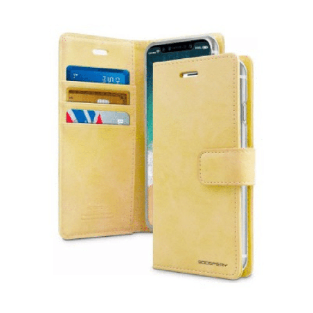 iPhone 11 Pro Compatible Case Cover With Bluemoon Diary - Gold