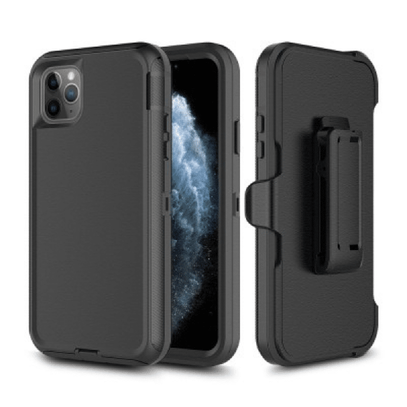 iPhone 11 Pro Compatible Case Cover With Shockproof Robot Armor Hard Plastic Case and Belt Clip