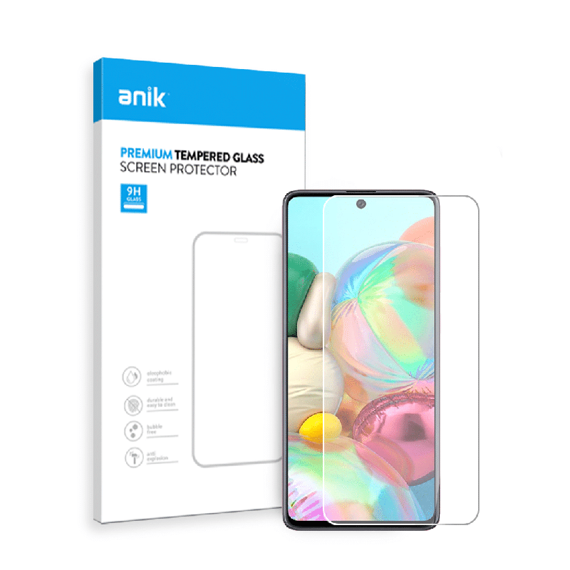 ANIK Premium Standard Tempered Glass Screen Protector for Samsung Galaxy A71 [2 Pack]