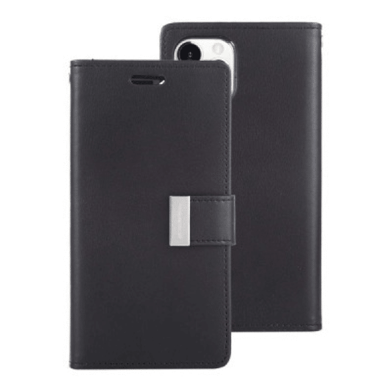 iPhone 11 Pro Compatible Case Cover With Rich Diary Case - Black