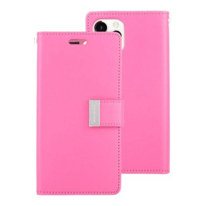 iPhone 11 Pro Compatible Case Cover With Rich Diary Case - HotPink