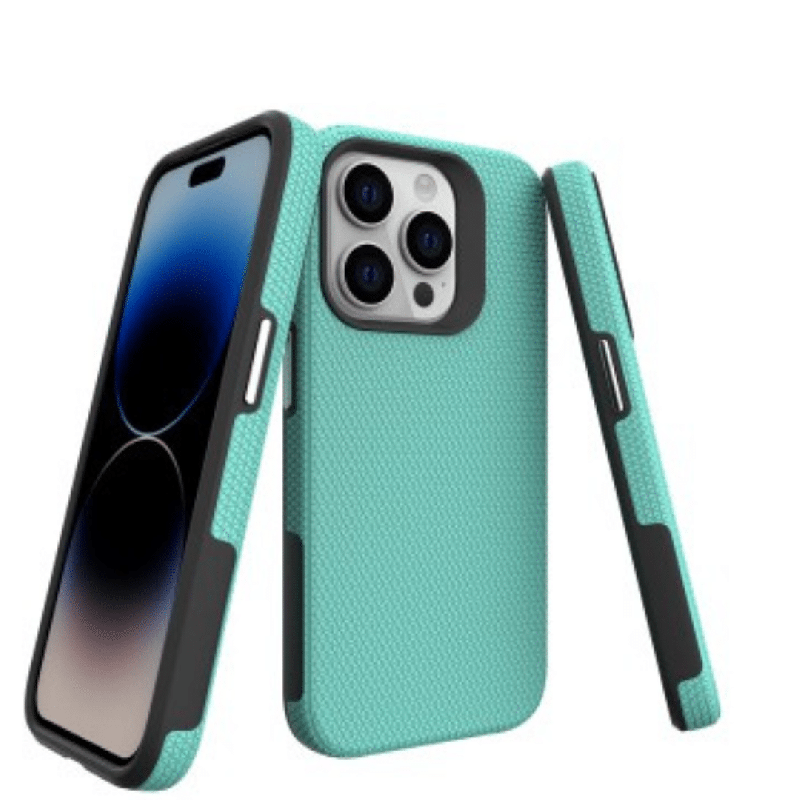 iPhone 15 Pro Max Durable Rugged Case Cover: Lightweight, Flexible & Strong, Heavy-Duty Shockproof protection - Mint