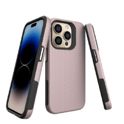 iPhone 15 Pro Max Durable Rugged Case Cover: Lightweight, Flexible & Strong, Heavy-Duty Shockproof protection - Rose Gold