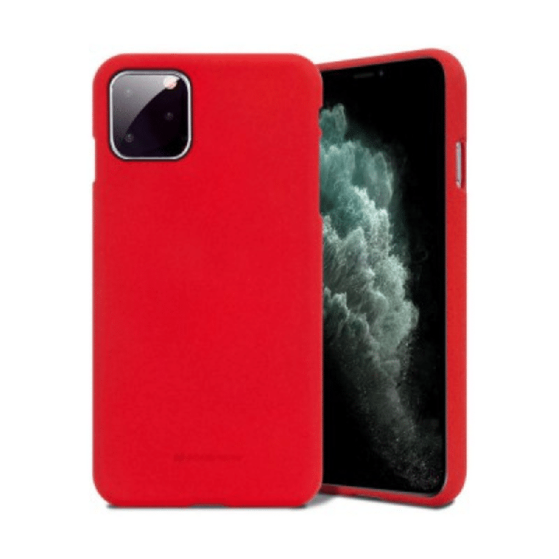 iPhone 11 Pro Compatible Case Cover With Soft Feeling Jelly - Red