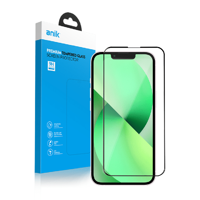 ANIK Premium Full Cover Tempered Glass Screen Protector for iPhone 13 Mini