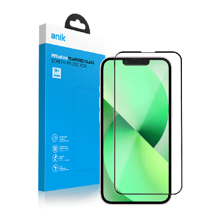 ANIK Premium Full Cover Tempered Glass Screen Protector for iPhone 13 Mini