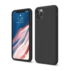 iPhone 11 Pro Max Compatible Case Cover With Liquid Silicone Case - Black