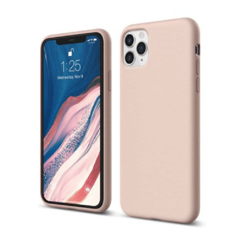 iPhone 11 Pro Max Compatible Case Cover With Liquid Silicone Case - Pink Sand