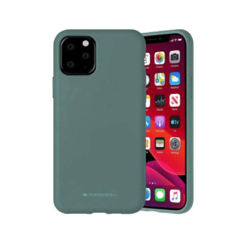 iPhone 11 Pro Max Compatible Case Cover With Silicone - Green