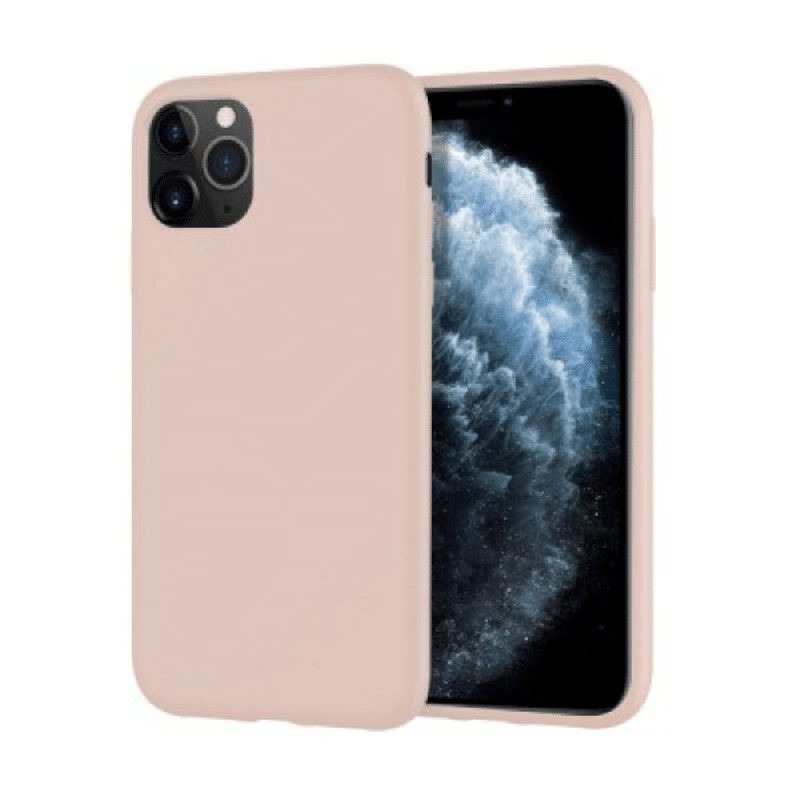iPhone 11 Pro Max Compatible Case Cover With Silicone - Pink Sand