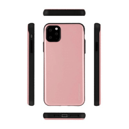 iPhone 11 Pro Max Compatible Case Cover With Sky Slide Bumper - Rose Gold