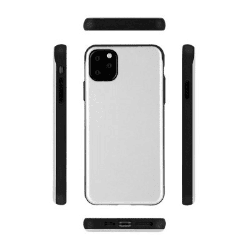 iPhone 11 Pro Max Compatible Case Cover With Sky Slide Bumper - Silver