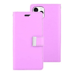 iPhone Compatible Case Cover With Rich Diary Case - Purple