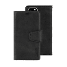 iPhone Compatible Case Cover With 2 in 1 Detachable Magnetic Flip Leather Wallet - Black