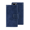 iPhone Compatible Case Cover With 2 in 1 Detachable Magnetic Flip Leather Wallet - Navy