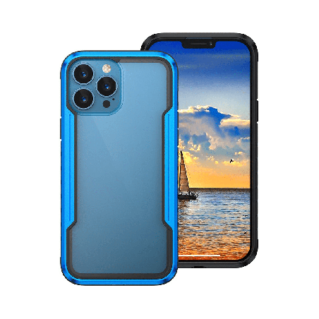 iPhone 16 Compatible Case Cover With Shockproof Heavy Duty Armor And Compatible With MagSafe Technology - Blue