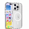 iPhone 16 Pro Max Tough Shockproof Case Cover: Anti-Scratch, Clear Design With MagSafe Compatibility - Transparent