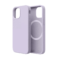 iPhone 16 Pro Max Compatible Case Cover With Liquid Silicone And Compatible With MagSafe Technology - Purple
