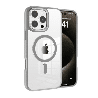 iPhone 16 Pro Max Compatible Case Cover With Metal Camera Lens And Compatible With MagSafe Technology - Grey