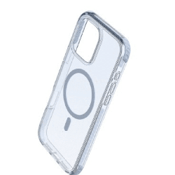 iPhone 16 Pro Max Clear Thick Case Cover: Reliable Drop Protection, Screen and Camera Guard, MagSafe Compatible - Clear Blue