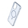 iPhone 16 Pro Compatible Case Cover With Echo Wave Transparent And Compatible With MagSafe Technology - Clear Blue