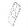 iPhone 16 Pro Compatible Case Cover With Echo Wave Transparent And Compatible With MagSafe Technology - Clear Grey