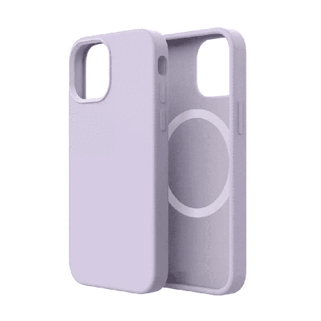 iPhone 16 Pro Max Compatible Case Cover With Liquid Silicone And Compatible With MagSafe Technology - Purple