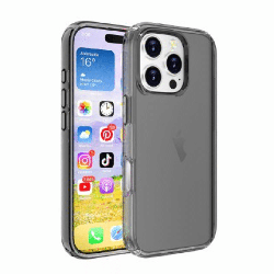 iPhone 16 Pro Compatible Case Cover With Shockproof Ultimate Cover - Clear Black